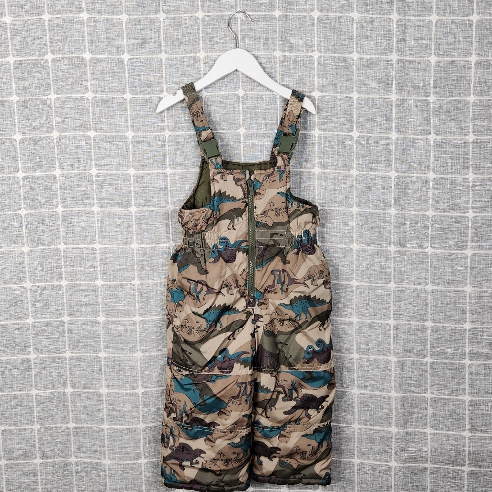 Carter's Camo Dinosaur Snow Bibs
